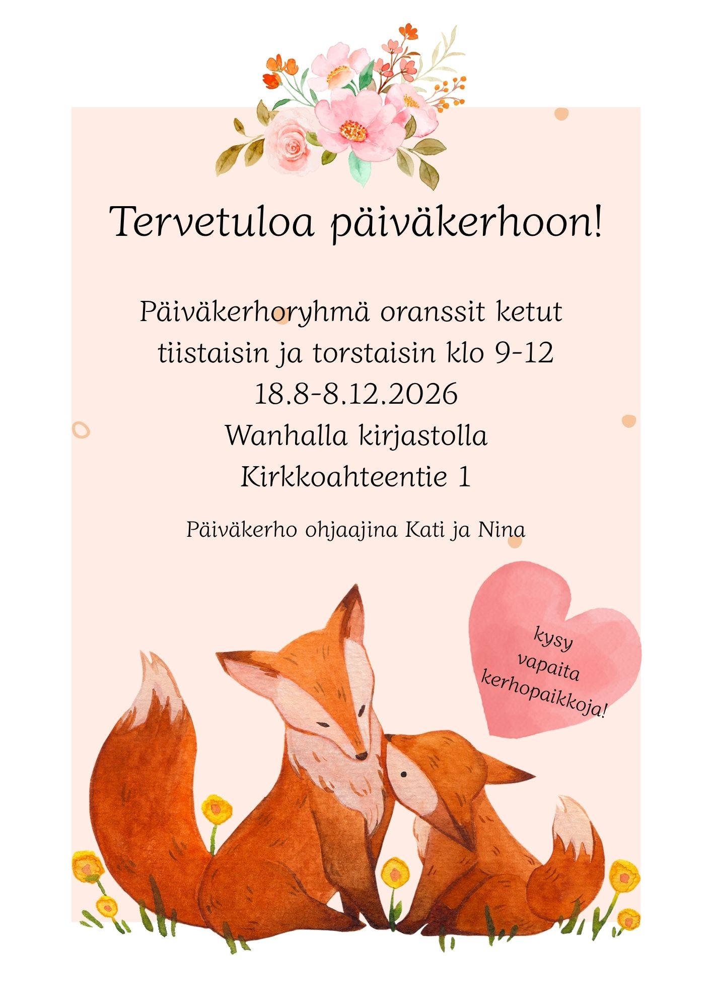 Päiväkerho Oranssit ketut